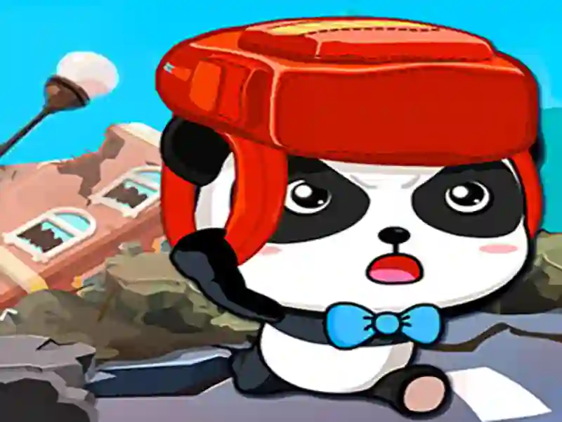 Baby Panda Earthquake Safety — free online game