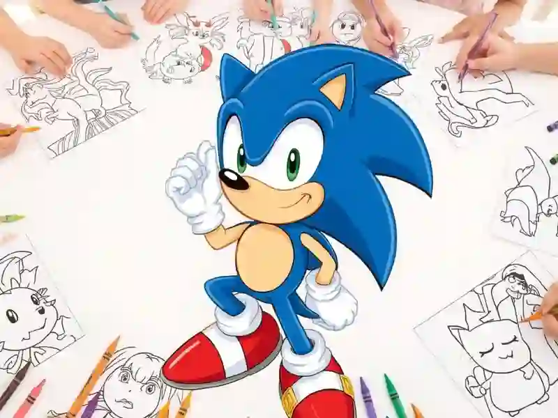 Hra Sonic Coloring