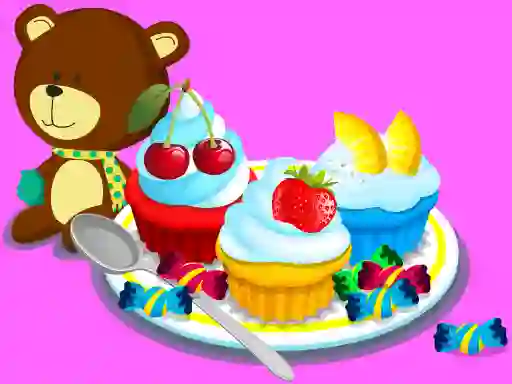 Cooking Colorful Cupcakes — free online game