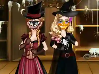 Joc Sisters Halloween Preparations on-line