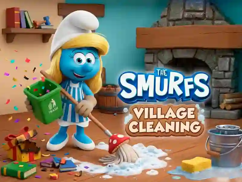 Cluiche The Smurfs Village Cleaning ar líne