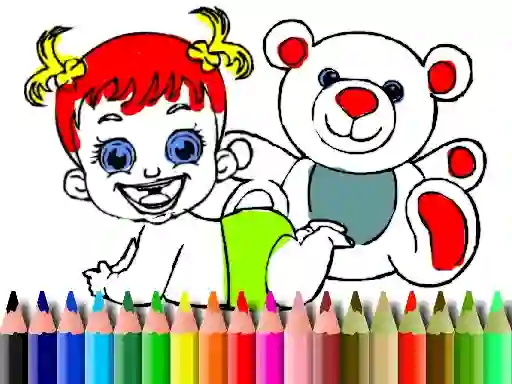 Back To School: Baby Doll Coloring — free online game