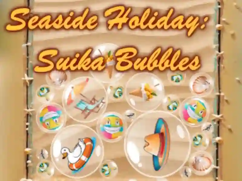 Seaside Holiday: Suika Bubbles — free online game