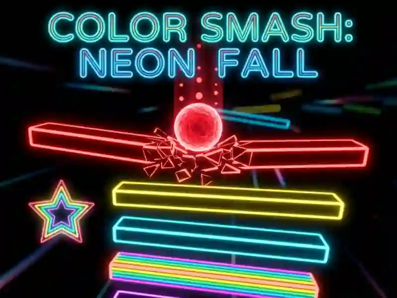 თამაში Color Smash Neon Fall ონლაინ