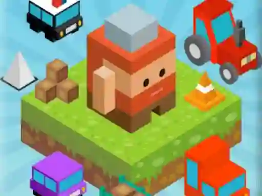 Blocky Fun Roads — free online game