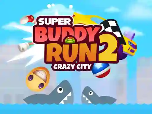Super Buddy Run 2 Crazy City — free online game
