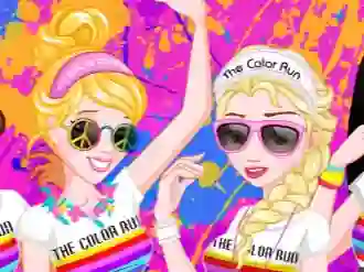 Princess Color Run — free online game