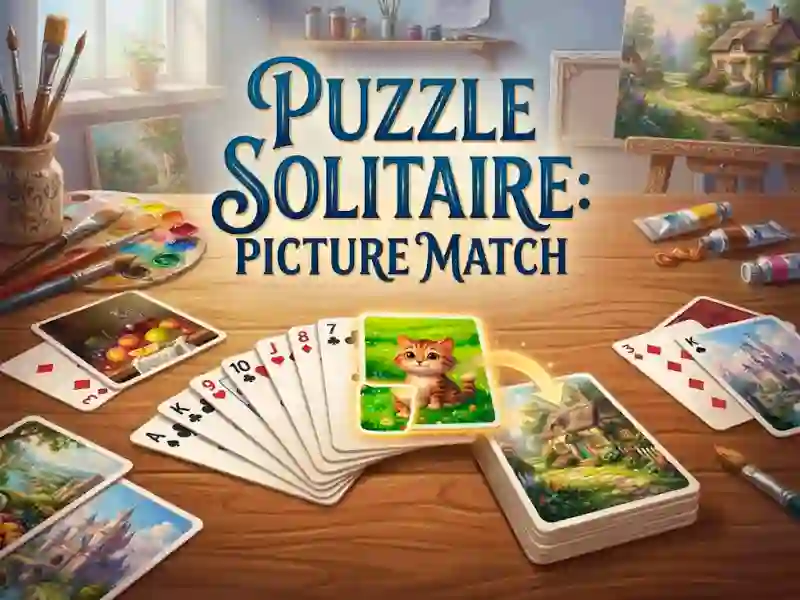 Puzzle Solitaire Picture Match — joc online gratuit