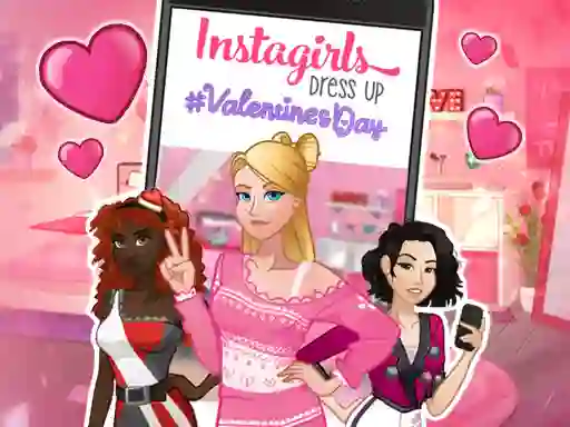 Instagirls: Valentine Dress Up — free online game