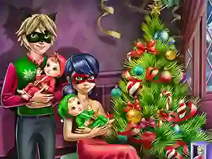 Dotted Girl Family Christmas — free online game