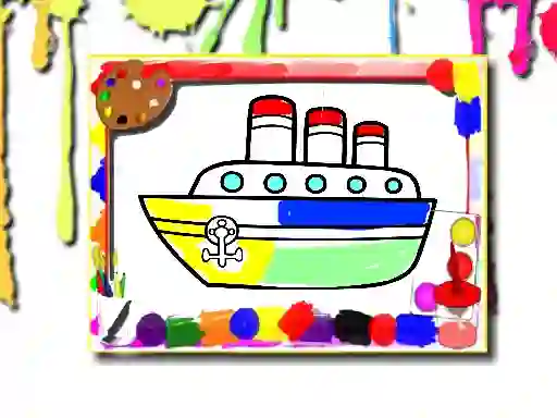 Boats Coloring Book — free online game