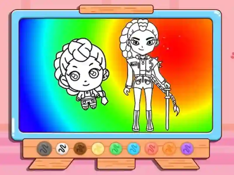 Coloring Book: Kpop Rumi — free online game