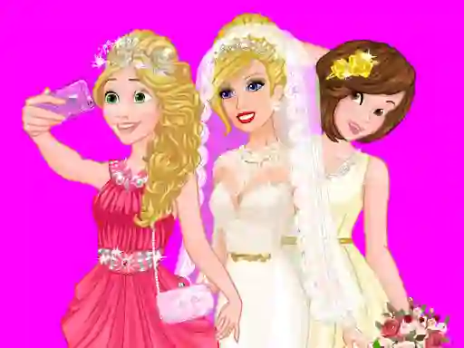 Barbie's Wedding Selfie With Princesses — free online game