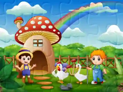 Farm Animal Jigsaw — free online game