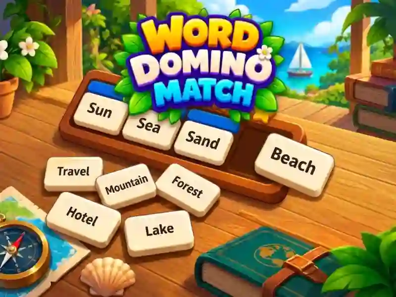 Gêm Word Domino Match ar-lein