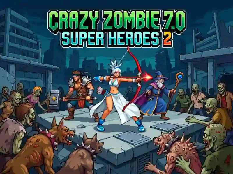Гульня Crazy Zombie 7.0 Super Heroes 2 онлайн