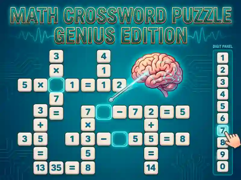 Math Crossword Puzzle Genius Edition — free online game