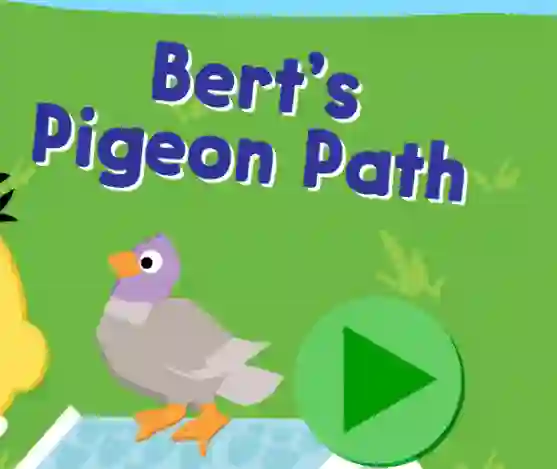 Lojë 123 Sesame Street: Bert's Pigeon Path në internet