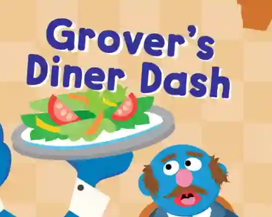123 Sesame Street: Grover's Diner Dash — free online game