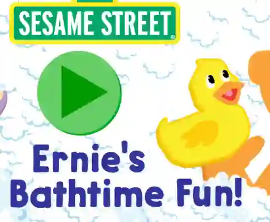 123 Sesame Street: Ernie's Bathtime Fun — free online game