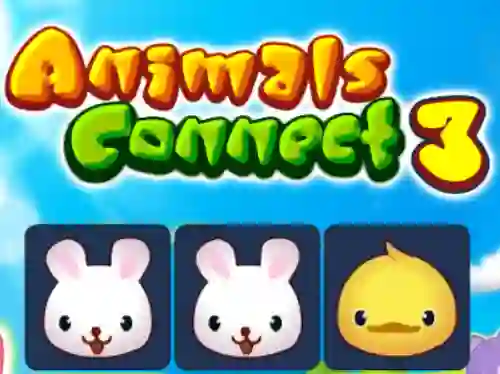 Animals connect 3 — free online game