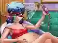 Pregnant Dotted Girl Spa — free online game