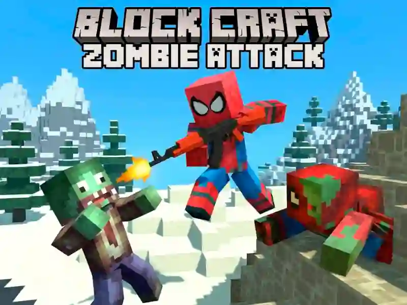 Block Craft Zombie Attack — juego gratis online