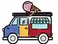 Ice Cream Trucks Coloring — free online game