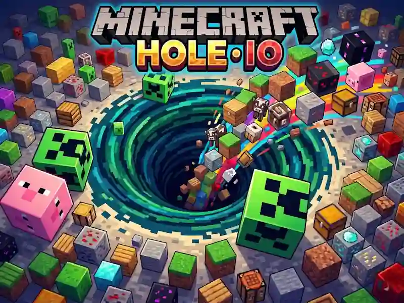 Igra Minecraft Hole IO spletu