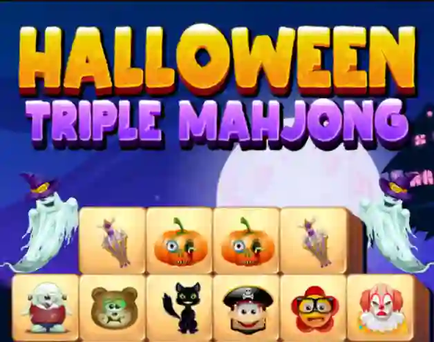 Halloween Triple Mahjong — free online game
