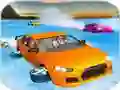 Crazy Water Surfing Car Race — free online game
