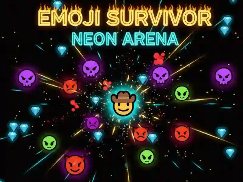 Emoji Survivor - Neon Arena – tasuta veebimäng