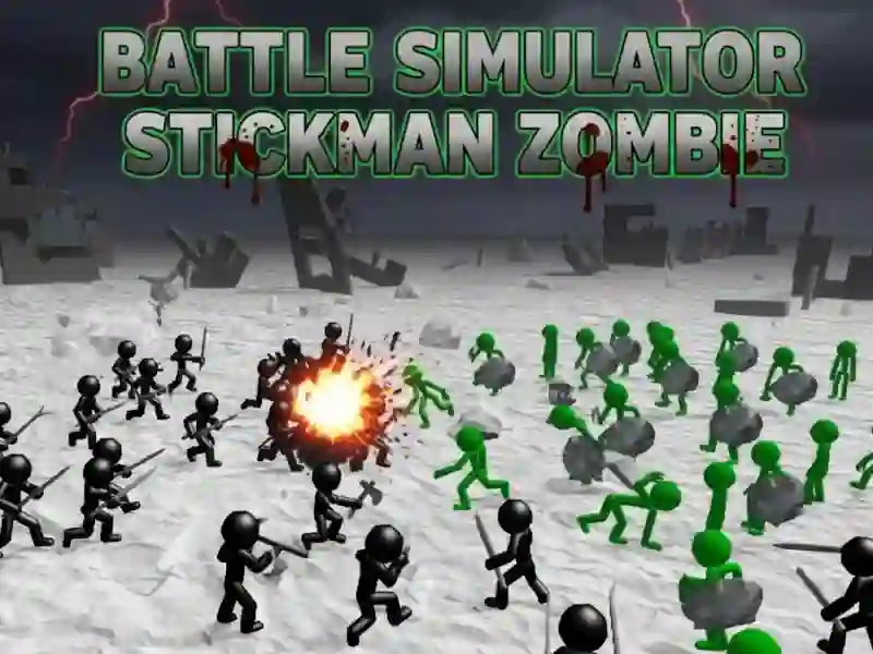 Battle Simulator Stickman Zombie — free online game