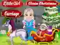 Little Girl Clean Christmas Carriage — free online game