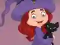 G2E Happy Witch Girl And Cat Room Escape — free online game
