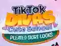 TikTok Divas Cute School Pleated Skirt Looks — free online game