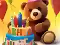 Coloring Book: Lovely Bear Birthday — free online game