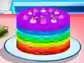 Cooking Rainbow Cake — free online game
