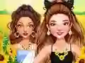 Celebrity Sunflower Shine Looks — free online game