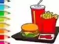 Coloring Book: Hamburger — free online game