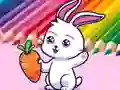 Coloring Book: Rabbit Pull Up Carrot — free online game