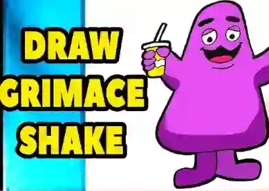 Grimace Shake: Draw and Erase — free online game