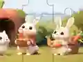 Jigsaw Puzzle: Rabbits With Carrots — free online game