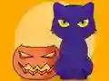 Coloring Book: Halloween Cat — free online game
