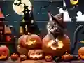 Jigsaw Puzzle: Halloween Cat — free online game