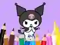 Coloring Book: Kuromi Carries Bag — free online game