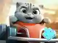 Jigsaw Puzzle: Cat Racing Driver — free online game