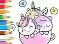 Coloring Book: A Cup Of Unicorn — free online game
