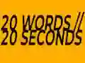 20 Words in 20 Seconds — free online game