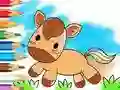 Coloring Book: Running Horse — libreng online na laro